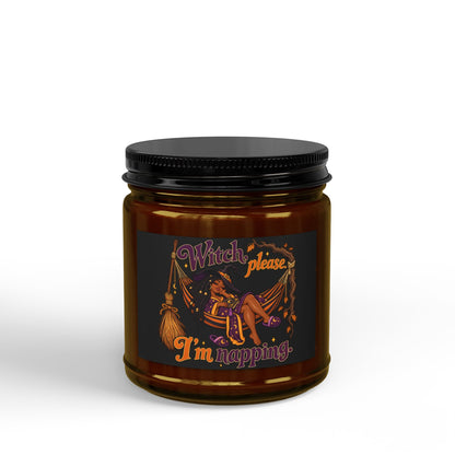 Witch Please I’m Napping Candle | Soy Candle with Black Lid