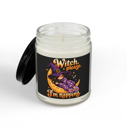Witch Please I'm Napping Candle | Soy Candle Jar with Black Lid