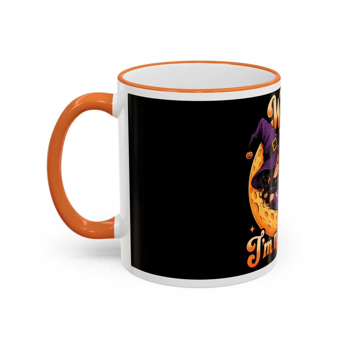 Witch please I'm napping Mug | Accent rim & handle, Halloween design