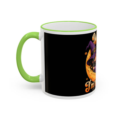 Witch please I'm napping Mug | Accent rim & handle, Halloween design