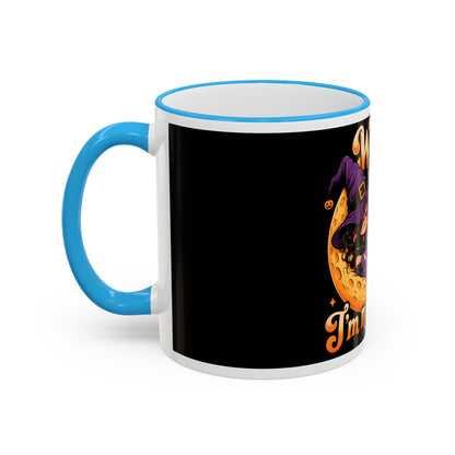 Witch please I'm napping Mug | Accent rim & handle, Halloween design