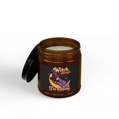 Witch Please I'm Napping Candle | Soy Candle Jar with Black Lid