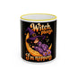 Witch please I'm napping Mug | Accent rim & handle, Halloween design
