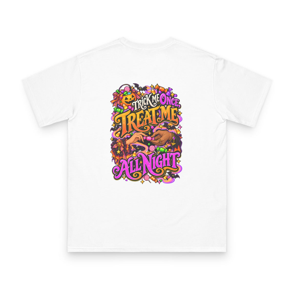 Halloween Couples Illustration T-Shirt | Trick or Treat, Spooky Candy
