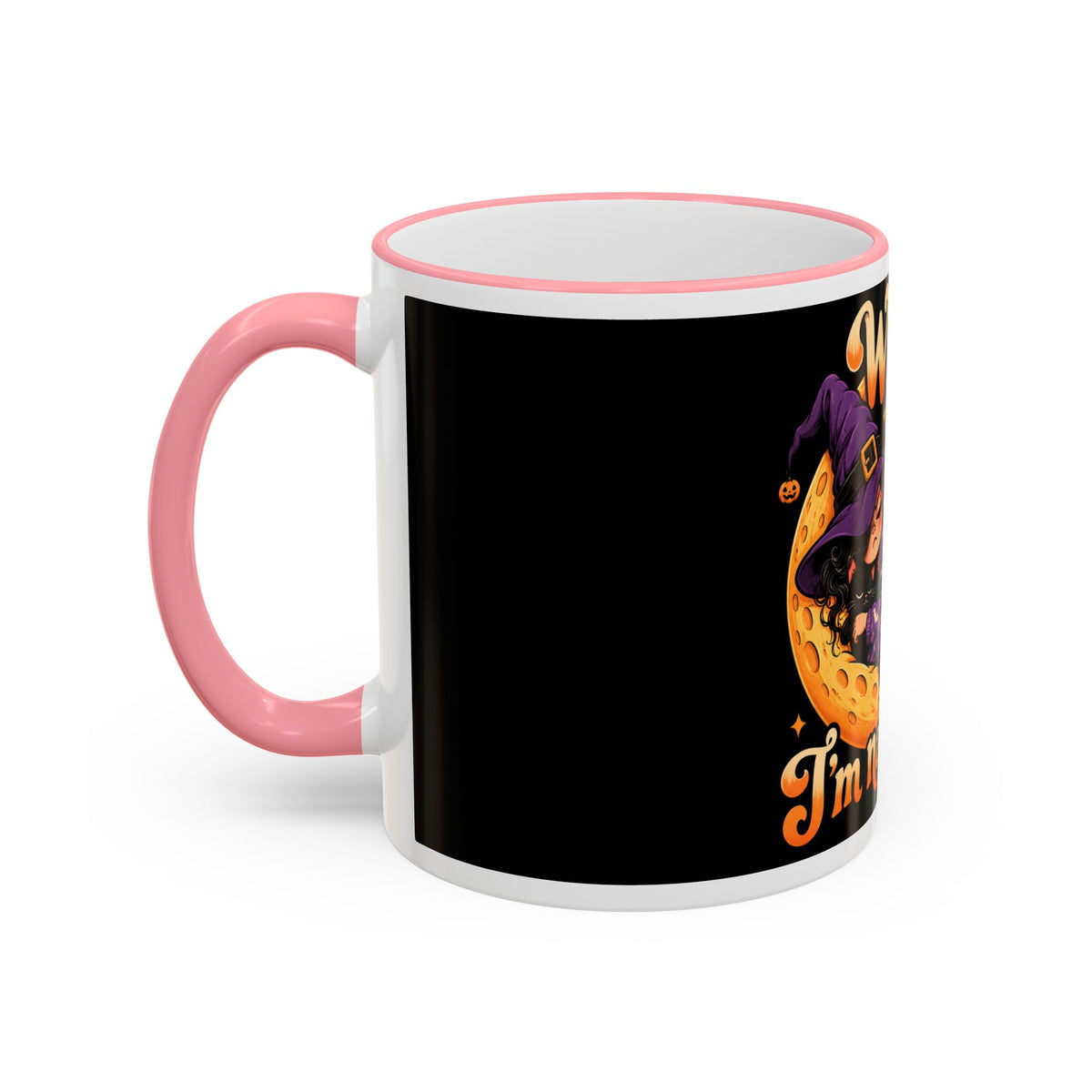 Witch please I'm napping Mug | Accent rim & handle, Halloween design