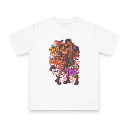 Halloween Couples Illustration T-Shirt | Trick or Treat, Spooky Candy