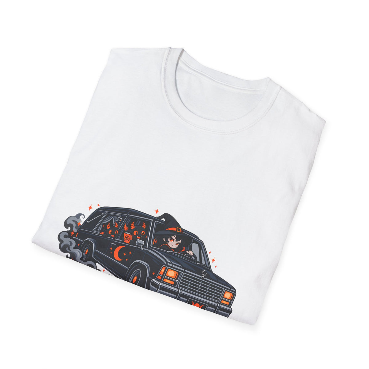 Get In Loser van summoning demons T-Shirt | humorous devil design