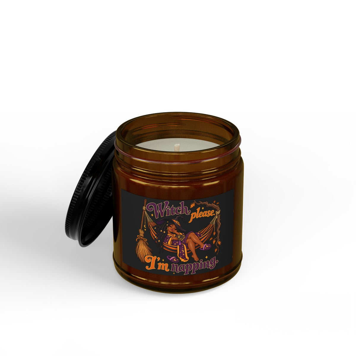 Witch Please I’m Napping Candle | Soy Candle with Black Lid