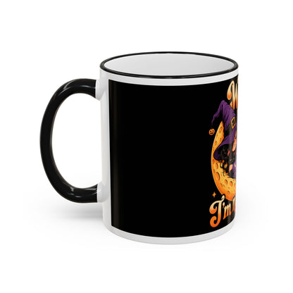 Witch please I'm napping Mug | Accent rim & handle, Halloween design