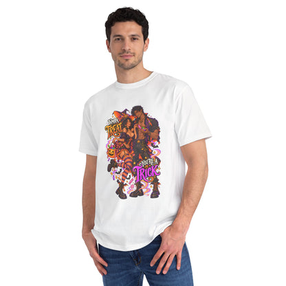 Halloween Couples Illustration T-Shirt | Trick or Treat, Spooky Candy