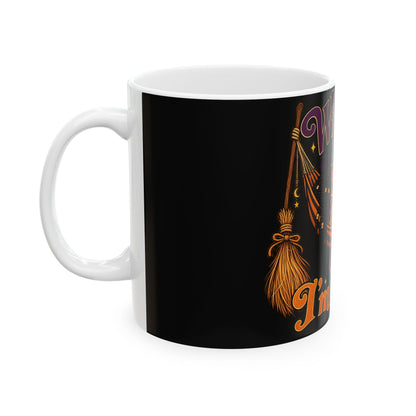 Witch please I’m napping Mug | Halloween witch illustration