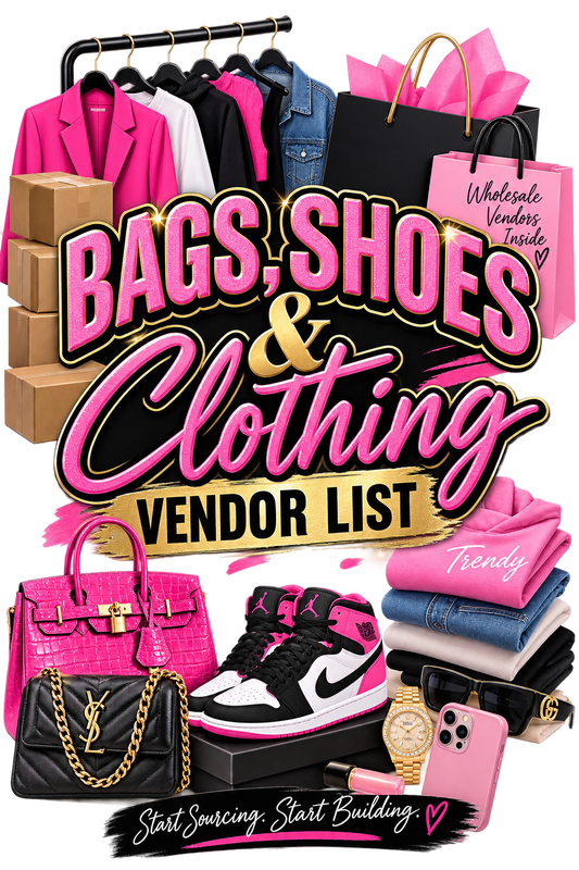 Bags Shoes Clothing Vendor List
